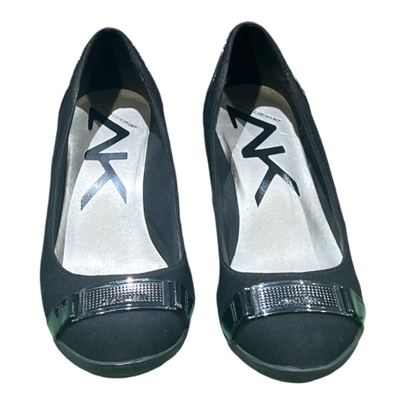 Anne Klein Sport Taelyn Black Mid Wedge Slip On Shoes Size 9. - Picture 6 of 7
